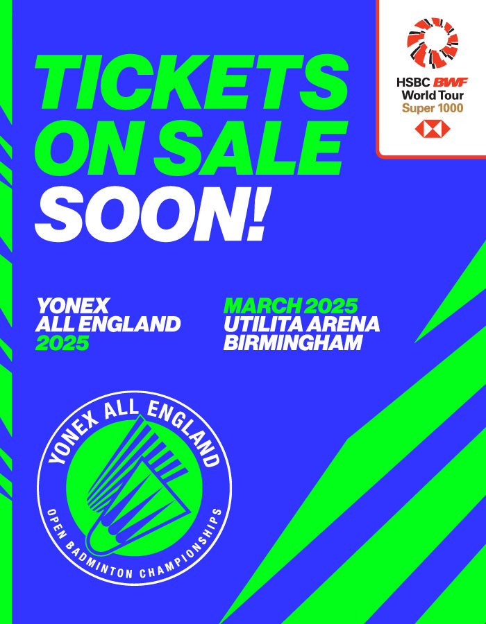 Tickets On Sale | Yonex All England 2024